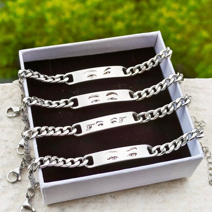 Soluerda™ - Personalized Eyes Photo Couple Bracelet