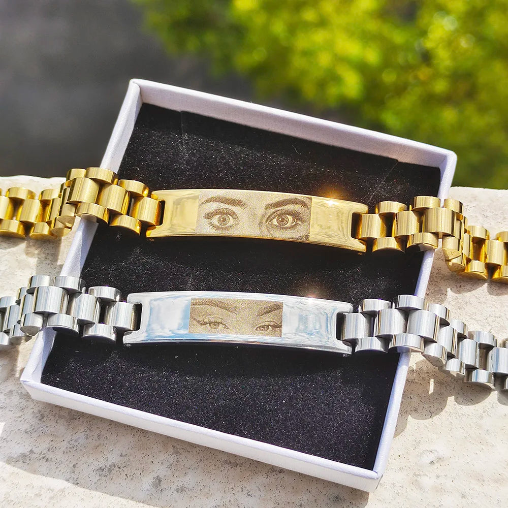 Soluerda™ - Personalized Eyes Photo Couple Bracelet